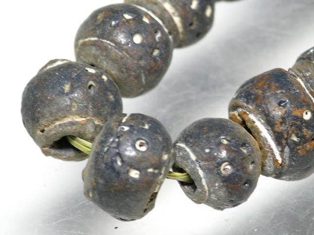 TOKO-BEADS AZ134-06N Clay bead (strand) 10~11mm AZ134-06N クレイビーズ（連） 10~11mm Asian bead & African bead  Handmade,Lampeork,bead,asia,india,ethnic,parts,accessory,beads とんぼ玉,ビーズ,トンボ玉,アジア,インド,エスニック,手作り,パーツ,アクセサリー