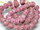 TOKO-BEADS AZ134-07N Clay bead (strand) 12mm AZ134-07N クレイビーズ（連） 12mm Asian bead & African bead  Handmade,Lampeork,bead,asia,india,ethnic,parts,accessory,beads とんぼ玉,ビーズ,トンボ玉,アジア,インド,エスニック,手作り,パーツ,アクセサリー