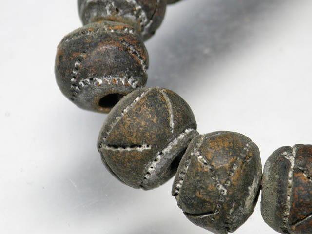 TOKO-BEADS AZ134-09N Clay bead (strand) 10~11mm AZ134-09N クレイビーズ（連） 10~11mm Asian bead & African bead  Handmade,Lampeork,bead,asia,india,ethnic,parts,accessory,beads とんぼ玉,ビーズ,トンボ玉,アジア,インド,エスニック,手作り,パーツ,アクセサリー
