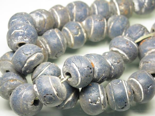 TOKO-BEADS AZ134-19N Clay bead (strand) 16~18mm AZ134-19N クレイビーズ（連） 16~18mm Asian bead & African bead  Handmade,Lampeork,bead,asia,india,ethnic,parts,accessory,beads とんぼ玉,ビーズ,トンボ玉,アジア,インド,エスニック,手作り,パーツ,アクセサリー