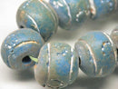 TOKO-BEADS AZ134-20N Clay bead (strand) 16~18mm AZ134-20N クレイビーズ（連） 16~18mm Asian bead & African bead  Handmade,Lampeork,bead,asia,india,ethnic,parts,accessory,beads とんぼ玉,ビーズ,トンボ玉,アジア,インド,エスニック,手作り,パーツ,アクセサリー