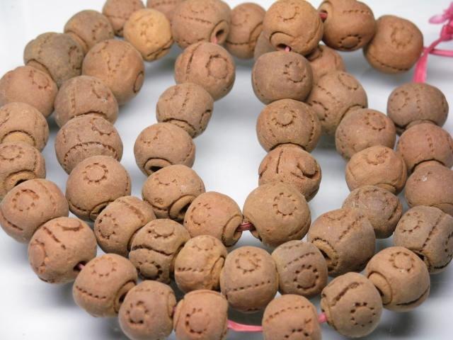 | TOKO-BEADS |AZ134N-23 クレイビーズ（連） 12~14mmとんぼ玉,ビーズ,トンボ玉,アジア,インド,エスニック,手作り,パーツ,アクセサリー