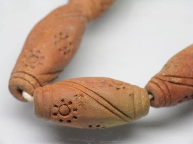 TOKO-BEADS AZ134-25N Clay bead (strand) 11~12mm AZ134-25N クレイビーズ（連） 11~12mm Asian bead & African bead  Handmade,Lampeork,bead,asia,india,ethnic,parts,accessory,beads とんぼ玉,ビーズ,トンボ玉,アジア,インド,エスニック,手作り,パーツ,アクセサリー