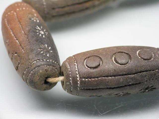 TOKO-BEADS AZ134-30N Clay bead (strand) 13~14mm AZ134-30N クレイビーズ（連） 13~14mm Asian bead & African bead  Handmade,Lampeork,bead,asia,india,ethnic,parts,accessory,beads とんぼ玉,ビーズ,トンボ玉,アジア,インド,エスニック,手作り,パーツ,アクセサリー