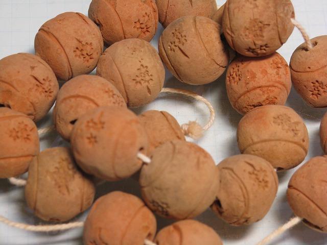 TOKO-BEADS AZ134-58N Clay bead (strand) 18mm AZ134-58N クレイビーズ（連） 18mm Asian bead & African bead  Handmade,Lampeork,bead,asia,india,ethnic,parts,accessory,beads とんぼ玉,ビーズ,トンボ玉,アジア,インド,エスニック,手作り,パーツ,アクセサリー