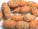 TOKO-BEADS AZ134-71N Clay bead (strand) 15mm AZ134-71N クレイビーズ（連） 15mm Asian bead & African bead  Handmade,Lampeork,bead,asia,india,ethnic,parts,accessory,beads とんぼ玉,ビーズ,トンボ玉,アジア,インド,エスニック,手作り,パーツ,アクセサリー