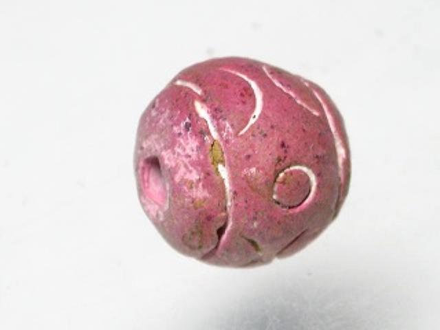 TOKO-BEADS AZ134-07S Clay bead 12mm AZ134-07S クレイビーズ 12mm Asian bead & African bead  Handmade,Lampeork,bead,asia,india,ethnic,parts,accessory,beads とんぼ玉,ビーズ,トンボ玉,アジア,インド,エスニック,手作り,パーツ,アクセサリー