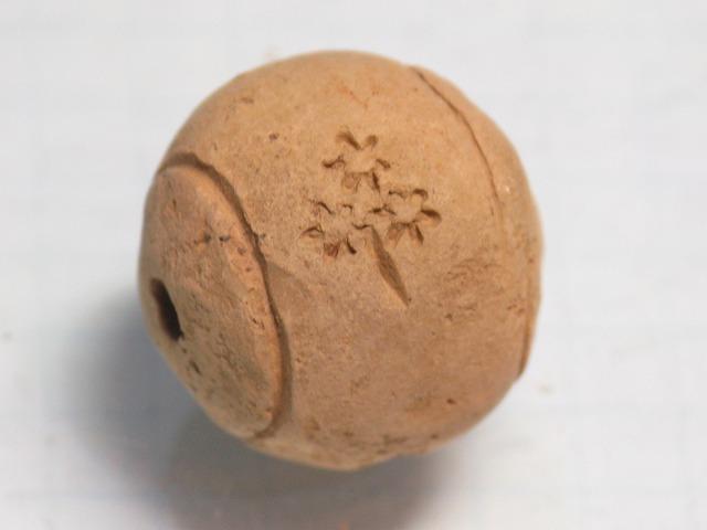 TOKO-BEADS AZ134-58S Clay bead 18mm AZ134-58S クレイビーズ 18mm Asian bead & African bead  Handmade,Lampeork,bead,asia,india,ethnic,parts,accessory,beads とんぼ玉,ビーズ,トンボ玉,アジア,インド,エスニック,手作り,パーツ,アクセサリー