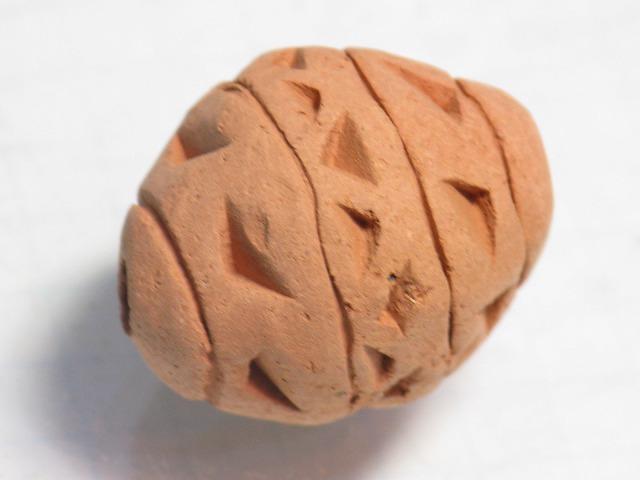 TOKO-BEADS AZ134-60S Clay bead 18~19mm AZ134-60S クレイビーズ 18~19mm Asian bead & African bead  Handmade,Lampeork,bead,asia,india,ethnic,parts,accessory,beads とんぼ玉,ビーズ,トンボ玉,アジア,インド,エスニック,手作り,パーツ,アクセサリー