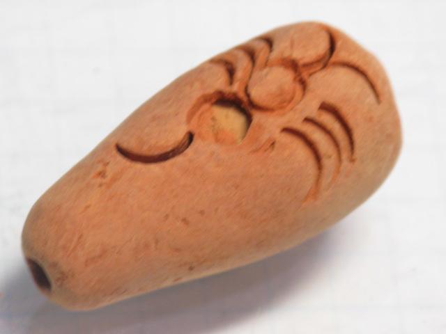 TOKO-BEADS AZ134-63S Clay bead 16mm AZ134-63S クレイビーズ 16mm Asian bead & African bead  Handmade,Lampeork,bead,asia,india,ethnic,parts,accessory,beads とんぼ玉,ビーズ,トンボ玉,アジア,インド,エスニック,手作り,パーツ,アクセサリー