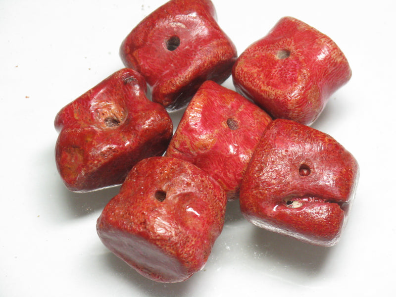 TOKO-BEADS AZ135P-01 Coral bead (6pcs) 18~20mm AZ135P-01 サンゴ丸玉（6個パック） 18~20mm Asian bead & African bead  Handmade,Lampeork,bead,asia,india,ethnic,parts,accessory,beads とんぼ玉,ビーズ,トンボ玉,アジア,インド,エスニック,手作り,パーツ,アクセサリー
