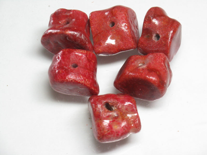 TOKO-BEADS AZ135P-51 Coral bead (6pcs) 16~20mm AZ135P-51 サンゴ丸玉（6個パック） 16~20mm Asian bead & African bead  Handmade,Lampeork,bead,asia,india,ethnic,parts,accessory,beads とんぼ玉,ビーズ,トンボ玉,アジア,インド,エスニック,手作り,パーツ,アクセサリー