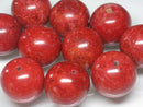 TOKO-BEADS AZ136-07P Coral bead (10pcs) 20~21mm AZ136-07P サンゴ丸玉（10個パック） 20~21mm Asian bead & African bead  Handmade,Lampeork,bead,asia,india,ethnic,parts,accessory,beads とんぼ玉,ビーズ,トンボ玉,アジア,インド,エスニック,手作り,パーツ,アクセサリー