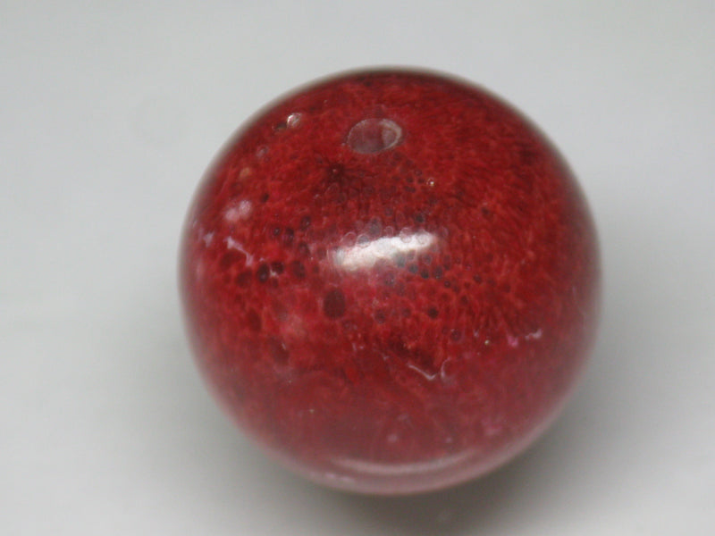 TOKO-BEADS AZ136S-07 Coral bead 20~21mm AZ136S-07 サンゴ丸玉 20~21mm Asian bead & African bead  Handmade,Lampeork,bead,asia,india,ethnic,parts,accessory,beads とんぼ玉,ビーズ,トンボ玉,アジア,インド,エスニック,手作り,パーツ,アクセサリー