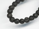 TOKO-BEADS AZ140-01N Volcanic Rock bead (Strand) 4mm AZ140-01N 火山岩ビーズ（連） 4mm Asian bead & African bead  Handmade,Lampeork,bead,asia,india,ethnic,parts,accessory,beads とんぼ玉,ビーズ,トンボ玉,アジア,インド,エスニック,手作り,パーツ,アクセサリー
