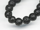 TOKO-BEADS AZ140-02N Volcanic Rock bead (Strand) 6.5mm AZ140-02N 火山岩ビーズ（連） 6.5mm Asian bead & African bead  Handmade,Lampeork,bead,asia,india,ethnic,parts,accessory,beads とんぼ玉,ビーズ,トンボ玉,アジア,インド,エスニック,手作り,パーツ,アクセサリー