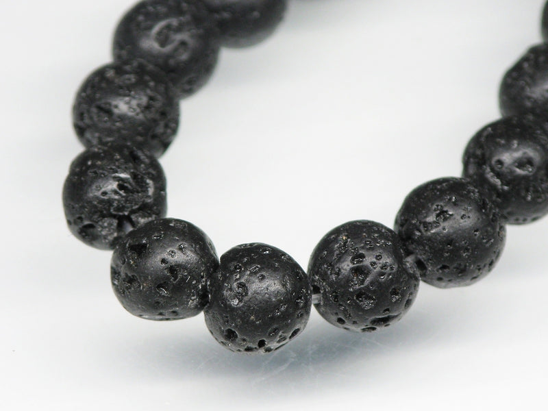 TOKO-BEADS AZ140N-02 Volcanic Rock bead (Strand) 6.5mm AZ140N-02 火山岩ビーズ（連） 6.5mm Asian bead & African bead  Handmade,Lampeork,bead,asia,india,ethnic,parts,accessory,beads とんぼ玉,ビーズ,トンボ玉,アジア,インド,エスニック,手作り,パーツ,アクセサリー