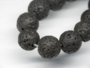 TOKO-BEADS AZ140-04N Volcanic Rock bead (Strand) 10mm AZ140-04N 火山岩ビーズ（連） 10mm Asian bead & African bead  Handmade,Lampeork,bead,asia,india,ethnic,parts,accessory,beads とんぼ玉,ビーズ,トンボ玉,アジア,インド,エスニック,手作り,パーツ,アクセサリー