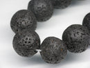 TOKO-BEADS AZ140-05N Volcanic Rock bead (Strand) 12mm AZ140-05N 火山岩ビーズ（連） 12mm Asian bead & African bead  Handmade,Lampeork,bead,asia,india,ethnic,parts,accessory,beads とんぼ玉,ビーズ,トンボ玉,アジア,インド,エスニック,手作り,パーツ,アクセサリー