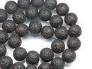 TOKO-BEADS AZ140-05N Volcanic Rock bead (Strand) 12mm AZ140-05N 火山岩ビーズ（連） 12mm Asian bead & African bead  Handmade,Lampeork,bead,asia,india,ethnic,parts,accessory,beads とんぼ玉,ビーズ,トンボ玉,アジア,インド,エスニック,手作り,パーツ,アクセサリー