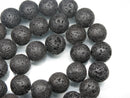 TOKO-BEADS AZ140-06N Volcanic Rock bead (Strand) 14mm AZ140-06N 火山岩ビーズ（連） 14mm Asian bead & African bead  Handmade,Lampeork,bead,asia,india,ethnic,parts,accessory,beads とんぼ玉,ビーズ,トンボ玉,アジア,インド,エスニック,手作り,パーツ,アクセサリー