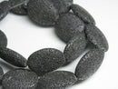 TOKO-BEADS AZ141-10N Volcanic Rock bead (Strand) 20mm AZ141-10N 火山岩ビーズ（連） 20mm Asian bead & African bead  Handmade,Lampeork,bead,asia,india,ethnic,parts,accessory,beads とんぼ玉,ビーズ,トンボ玉,アジア,インド,エスニック,手作り,パーツ,アクセサリー