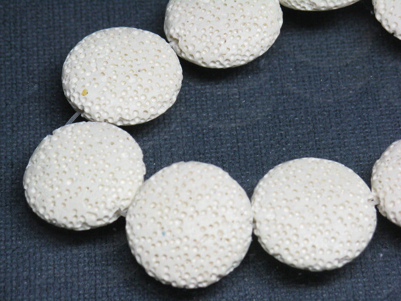 TOKO-BEADS AZ142-01N Volcanic Rock bead (Strand) 23mm AZ142-01N 火山岩ビーズ（連） 23mm Asian bead & African bead  Handmade,Lampeork,bead,asia,india,ethnic,parts,accessory,beads とんぼ玉,ビーズ,トンボ玉,アジア,インド,エスニック,手作り,パーツ,アクセサリー