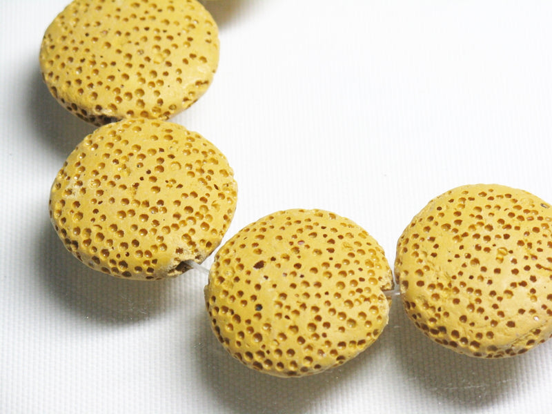 TOKO-BEADS AZ142N-06 Volcanic Rock bead (Strand) 23mm AZ142N-06 火山岩ビーズ（連） 23mm Asian bead & African bead  Handmade,Lampeork,bead,asia,india,ethnic,parts,accessory,beads とんぼ玉,ビーズ,トンボ玉,アジア,インド,エスニック,手作り,パーツ,アクセサリー