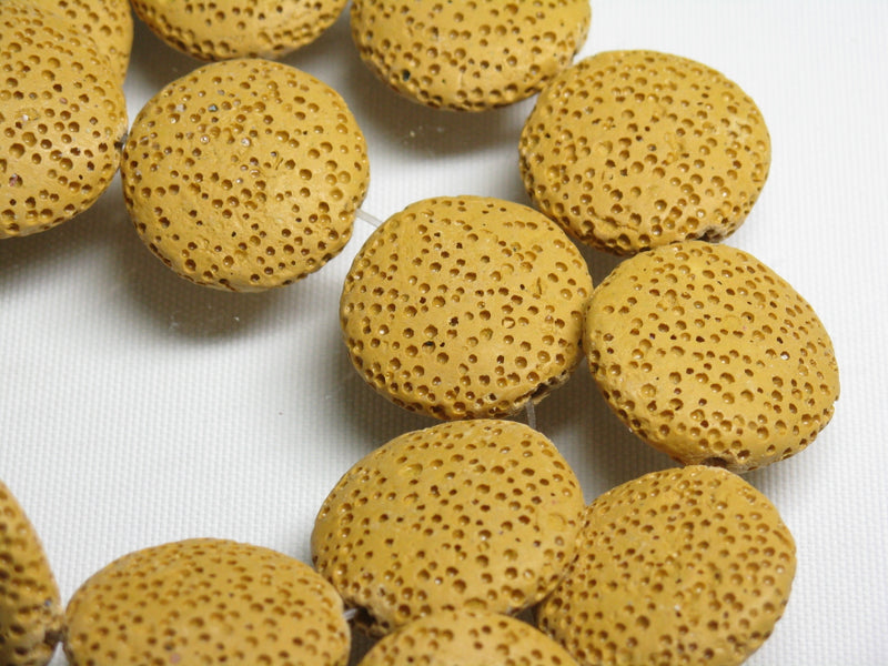 TOKO-BEADS AZ142N-06 Volcanic Rock bead (Strand) 23mm AZ142N-06 火山岩ビーズ（連） 23mm Asian bead & African bead  Handmade,Lampeork,bead,asia,india,ethnic,parts,accessory,beads とんぼ玉,ビーズ,トンボ玉,アジア,インド,エスニック,手作り,パーツ,アクセサリー
