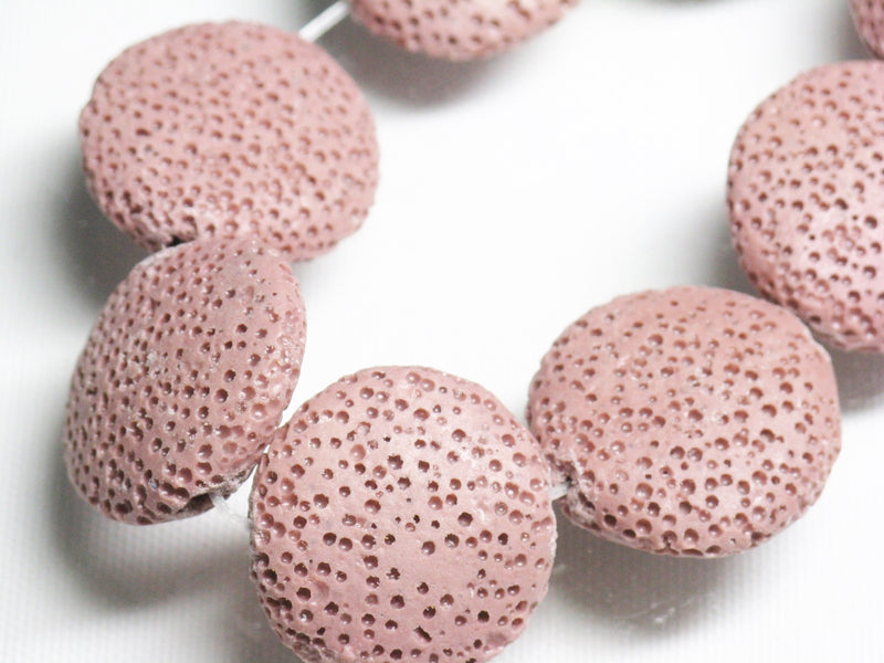 TOKO-BEADS AZ142N-07 Volcanic Rock bead (Strand) 23mm AZ142N-07 火山岩ビーズ（連） 23mm Asian bead & African bead  Handmade,Lampeork,bead,asia,india,ethnic,parts,accessory,beads とんぼ玉,ビーズ,トンボ玉,アジア,インド,エスニック,手作り,パーツ,アクセサリー