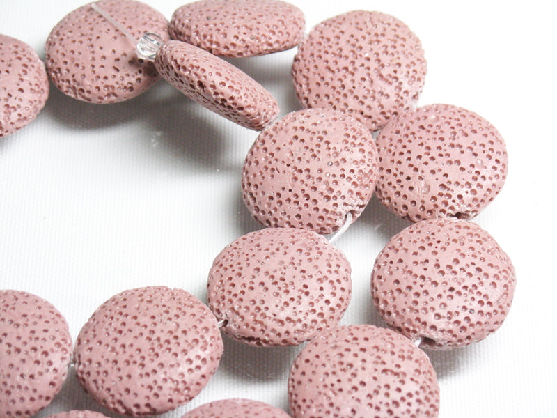 TOKO-BEADS AZ142N-07 Volcanic Rock bead (Strand) 23mm AZ142N-07 火山岩ビーズ（連） 23mm Asian bead & African bead  Handmade,Lampeork,bead,asia,india,ethnic,parts,accessory,beads とんぼ玉,ビーズ,トンボ玉,アジア,インド,エスニック,手作り,パーツ,アクセサリー