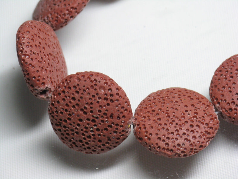 TOKO-BEADS AZ142N-08 Volcanic Rock bead (Strand) 23mm AZ142N-08 火山岩ビーズ（連） 23mm Asian bead & African bead  Handmade,Lampeork,bead,asia,india,ethnic,parts,accessory,beads とんぼ玉,ビーズ,トンボ玉,アジア,インド,エスニック,手作り,パーツ,アクセサリー