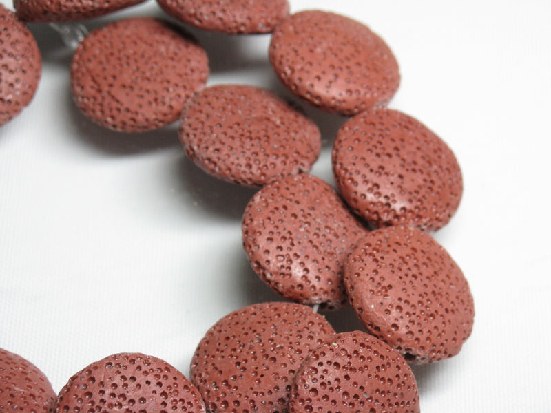 TOKO-BEADS AZ142N-08 Volcanic Rock bead (Strand) 23mm AZ142N-08 火山岩ビーズ（連） 23mm Asian bead & African bead  Handmade,Lampeork,bead,asia,india,ethnic,parts,accessory,beads とんぼ玉,ビーズ,トンボ玉,アジア,インド,エスニック,手作り,パーツ,アクセサリー