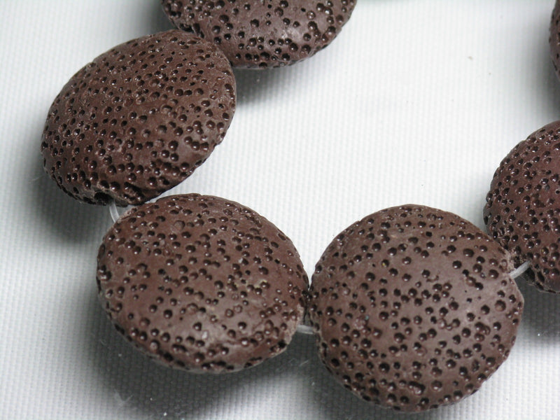 TOKO-BEADS AZ142N-09 Volcanic Rock bead (Strand) 23mm AZ142N-09 火山岩ビーズ（連） 23mm Asian bead & African bead  Handmade,Lampeork,bead,asia,india,ethnic,parts,accessory,beads とんぼ玉,ビーズ,トンボ玉,アジア,インド,エスニック,手作り,パーツ,アクセサリー