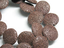 TOKO-BEADS AZ142-09N Volcanic Rock bead (Strand) 23mm AZ142-09N 火山岩ビーズ（連） 23mm Asian bead & African bead  Handmade,Lampeork,bead,asia,india,ethnic,parts,accessory,beads とんぼ玉,ビーズ,トンボ玉,アジア,インド,エスニック,手作り,パーツ,アクセサリー