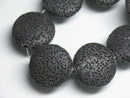TOKO-BEADS AZ142-10N Volcanic Rock bead (Strand) 23mm AZ142-10N 火山岩ビーズ（連） 23mm Asian bead & African bead  Handmade,Lampeork,bead,asia,india,ethnic,parts,accessory,beads とんぼ玉,ビーズ,トンボ玉,アジア,インド,エスニック,手作り,パーツ,アクセサリー