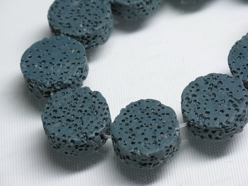 TOKO-BEADS AZ143N-04 Volcanic Rock bead (Strand) 14.5mm AZ143N-04 火山岩ビーズ（連） 14.5mm Asian bead & African bead  Handmade,Lampeork,bead,asia,india,ethnic,parts,accessory,beads とんぼ玉,ビーズ,トンボ玉,アジア,インド,エスニック,手作り,パーツ,アクセサリー