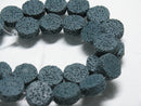 TOKO-BEADS AZ143-04N Volcanic Rock bead (Strand) 14.5mm AZ143-04N 火山岩ビーズ（連） 14.5mm Asian bead & African bead  Handmade,Lampeork,bead,asia,india,ethnic,parts,accessory,beads とんぼ玉,ビーズ,トンボ玉,アジア,インド,エスニック,手作り,パーツ,アクセサリー