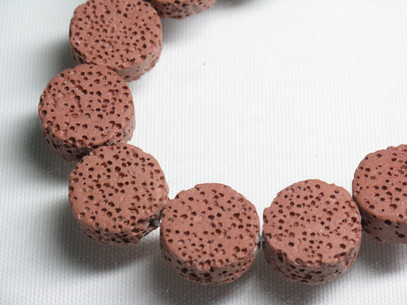 TOKO-BEADS AZ143N-08 Volcanic Rock bead (Strand) 14.5mm AZ143N-08 火山岩ビーズ（連） 14.5mm Asian bead & African bead  Handmade,Lampeork,bead,asia,india,ethnic,parts,accessory,beads とんぼ玉,ビーズ,トンボ玉,アジア,インド,エスニック,手作り,パーツ,アクセサリー