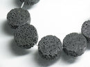 TOKO-BEADS AZ143-10N Volcanic Rock bead (Strand) 14.5mm AZ143-10N 火山岩ビーズ（連） 14.5mm Asian bead & African bead  Handmade,Lampeork,bead,asia,india,ethnic,parts,accessory,beads とんぼ玉,ビーズ,トンボ玉,アジア,インド,エスニック,手作り,パーツ,アクセサリー