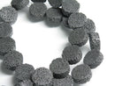 TOKO-BEADS AZ143-10N Volcanic Rock bead (Strand) 14.5mm AZ143-10N 火山岩ビーズ（連） 14.5mm Asian bead & African bead  Handmade,Lampeork,bead,asia,india,ethnic,parts,accessory,beads とんぼ玉,ビーズ,トンボ玉,アジア,インド,エスニック,手作り,パーツ,アクセサリー