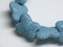 TOKO-BEADS AZ145-02N Volcanic Rock bead (Strand) 21mm AZ145-02N 火山岩ビーズ（連） 21mm Asian bead & African bead  Handmade,Lampeork,bead,asia,india,ethnic,parts,accessory,beads とんぼ玉,ビーズ,トンボ玉,アジア,インド,エスニック,手作り,パーツ,アクセサリー