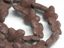 TOKO-BEADS AZ145-09N Volcanic Rock bead (Strand) 21mm AZ145-09N 火山岩ビーズ（連） 21mm Asian bead & African bead  Handmade,Lampeork,bead,asia,india,ethnic,parts,accessory,beads とんぼ玉,ビーズ,トンボ玉,アジア,インド,エスニック,手作り,パーツ,アクセサリー