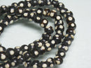 TOKO-BEADS BB109-23N Bone bead (strand) 7mm BB109-23N ボーンビーズ（連） 7mm Asian bead & African bead  Handmade,Lampeork,bead,asia,india,ethnic,parts,accessory,beads とんぼ玉,ビーズ,トンボ玉,アジア,インド,エスニック,手作り,パーツ,アクセサリー