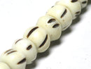 TOKO-BEADS BB109-29N Bone bead (strand) 7mm BB109-29N ボーンビーズ（連） 7mm Asian bead & African bead  Handmade,Lampeork,bead,asia,india,ethnic,parts,accessory,beads とんぼ玉,ビーズ,トンボ玉,アジア,インド,エスニック,手作り,パーツ,アクセサリー