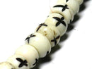 TOKO-BEADS BB109-30N Bone bead (strand) 6.5mm BB109-30N ボーンビーズ（連） 6.5mm Asian bead & African bead  Handmade,Lampeork,bead,asia,india,ethnic,parts,accessory,beads とんぼ玉,ビーズ,トンボ玉,アジア,インド,エスニック,手作り,パーツ,アクセサリー