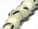 TOKO-BEADS BB109-31N Bone bead (strand) 6.5mm BB109-31N ボーンビーズ（連） 6.5mm Asian bead & African bead  Handmade,Lampeork,bead,asia,india,ethnic,parts,accessory,beads とんぼ玉,ビーズ,トンボ玉,アジア,インド,エスニック,手作り,パーツ,アクセサリー