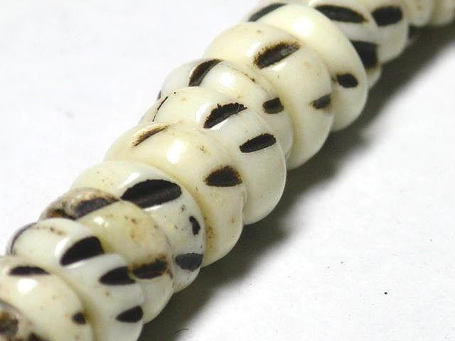 TOKO-BEADS BB109-36N Bone bead (strand) 6.5mm BB109-36N ボーンビーズ（連） 6.5mm Asian bead & African bead  Handmade,Lampeork,bead,asia,india,ethnic,parts,accessory,beads とんぼ玉,ビーズ,トンボ玉,アジア,インド,エスニック,手作り,パーツ,アクセサリー