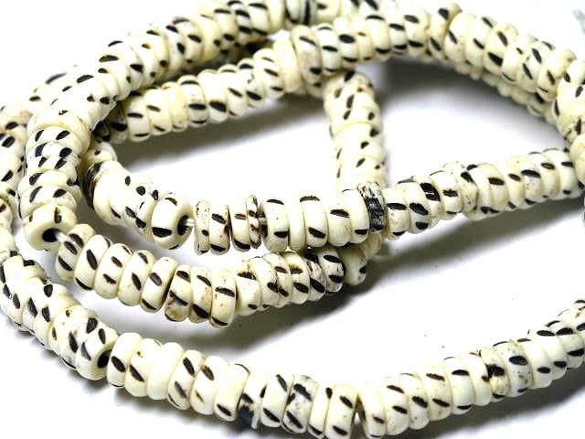 TOKO-BEADS BB109-36N Bone bead (strand) 6.5mm BB109-36N ボーンビーズ（連） 6.5mm Asian bead & African bead  Handmade,Lampeork,bead,asia,india,ethnic,parts,accessory,beads とんぼ玉,ビーズ,トンボ玉,アジア,インド,エスニック,手作り,パーツ,アクセサリー