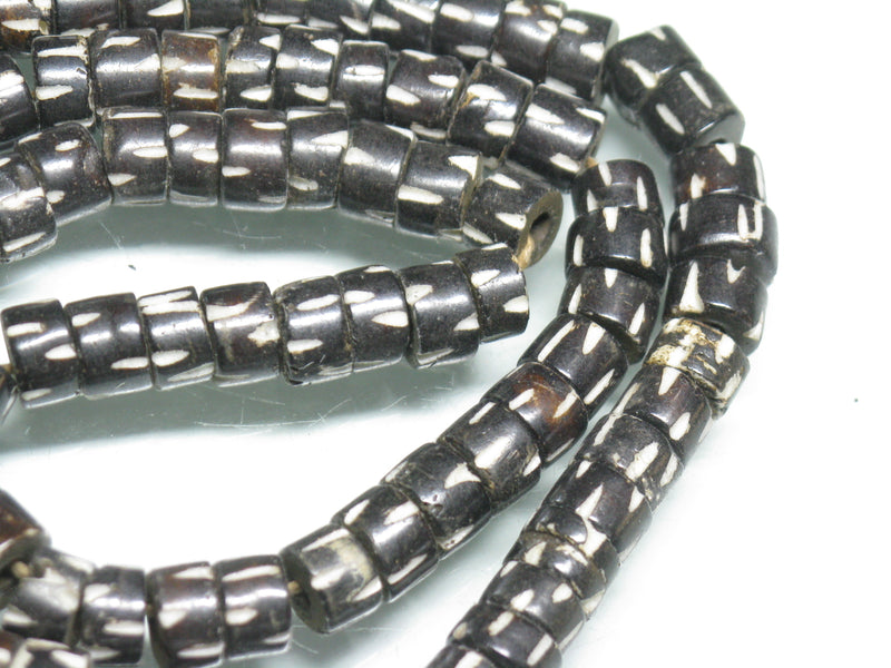 TOKO-BEADS BB109-38N Bone bead (strand) 8mm BB109-38N ボーンビーズ（連） 8mm Asian bead & African bead  Handmade,Lampeork,bead,asia,india,ethnic,parts,accessory,beads とんぼ玉,ビーズ,トンボ玉,アジア,インド,エスニック,手作り,パーツ,アクセサリー